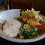 そば処 まつうら - とろろ天ぷら蕎麦（冷たいの）