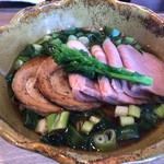 麺屋 椿丸 - 限定のネギチャーシューソバ