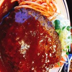 グリル高野 - ハンバーグ　ライス味噌汁セット1300円