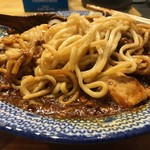 焼きそば専門 水ト - 麻婆焼きそばの麺②