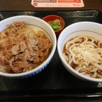 なか卯 - 和風牛丼＆小うどんセット