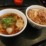 なか卯 - 和風牛丼＆鴨うどん