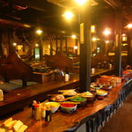 地獄温泉青風荘 - 朝食はビュッフェスタイル