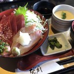 肉と魚とめん料理が充実している店 なにがし - マグロ尽くし丼御膳