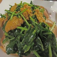 京都イタリアン 欧食屋 Kappa - バゲットに乗せたこぼれ雲丹クレソン
