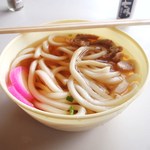 コインレストランかわもと - かしわうどん　330円