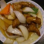 菜館Wong - 酢豚のアップ