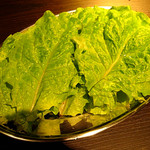 焼肉やまもと - サンチュ450円（追加）