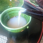 吟八亭 やざ和 - 蕎麦湯