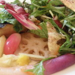 イル ギオットーネ - たっぷり野菜の気まぐれサラダ；アップ