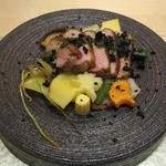 新和食 元永 - お昼のスペシャリテ料理（鴨ロースト）