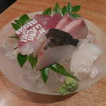 紀州山海料理 愚庵 - 鮮魚のお造り盛合せ