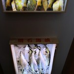 海鮮出汁居酒屋　淡路島の恵み だしや - 階段の上はお魚