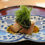 青華こばやし - 鮟肝、生海苔