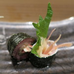 鮨 山浦 - 鰯、茗荷、紫蘇巻き