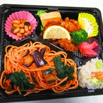 Ranchi Bokkusu Kicchin - ザンギ・パスタ弁当　５００円（税込）【２０１９年３月】