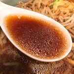 Menya Akatsuki - 【2019年02月】あかつき麺『野菜、ニンニク、カラメ』増し。スープアップ。
