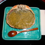 文珠荘 松露亭 - 焼蟹（蟹味噌）