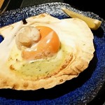 奥入瀬渓流ホテル - 夕食:ホタテの貝焼
