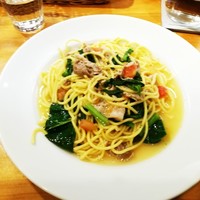 trattoria l'mante izumi - 豚肉と菜花のオイルソース