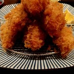 とんかつ檍 - カキフライの俵積み(´▽`)ノ
