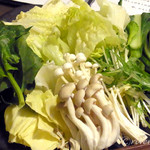 豚しゃぶ しくら - 新鮮野菜の盛り合わせ