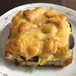 パンデュース - 有精卵のふわふわたまごと季節の野菜のタルティーヌ  450円