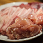 和牛焼肉食べ放題 肉屋の台所 - まずは肉の盛り合わせから