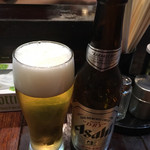 平太周 味庵 - ビールはスーパードライの瓶ビール