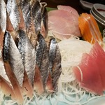 駒八 - 刺身盛り合わせ（5点盛り）2019.3.15