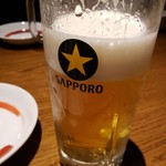 駒八 - サッポロ黒ラベル生ビール2019.3.15