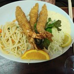 洋食マルヤ - エビフライ定食