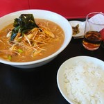 Taikouen - ネギ味噌ラーメン・小ライス付き