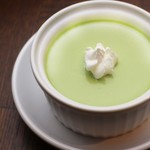 Green tea pudding
