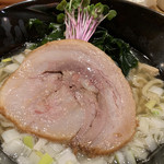饗 くろ喜 - 塩煮干し肉わかめそば トッピングアップ（1,300円）※限定麺 2019.3