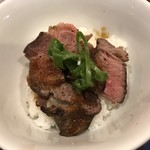 中華そば 先﨑 - 熟成牛肩ロース飯