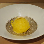 鮨でですけ - でですけ特製カボチャ・アイス