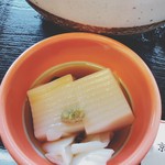 京料理 宇治川旅館 - 湯葉こんにゃくと胡麻とうふ