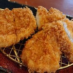 とんかつ 濵かつ - カツのアップ