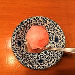 鮨　しらはた - 今回はイチゴのシャーベット