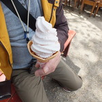 鶴の茶屋 - 桜の花ソフトクリーム　350円
