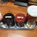 麺や而今 大東本店 - 山椒が意外だったけどこの醤油に合う