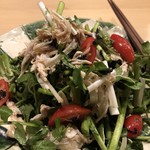 旬菜 おぐら家 - 春野菜と大山鶏サラダ仕立て
