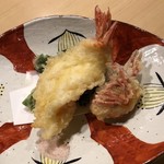 旬菜 おぐら家 - 足赤海老天ぷら