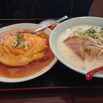 Taiwan Ryouriki Sshou - 天津飯ととんこつラーメン