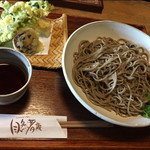 自然薯庵 - 天ざる蕎麦 1200円