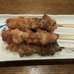 井上商店 - 焼き鳥 もも(塩)90円×5本(2019.03.18)