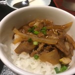 健康中華青蓮 - セットの生姜焼き丼