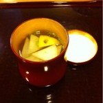 三友居 - 唐墨と大根の椀。