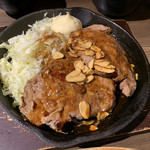 肉バル 東京グリルセンター - トンテキ定食ダブル1380円